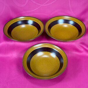 set of 3 ASAKE Stoneware SAHARA Japan soup/rice bowls